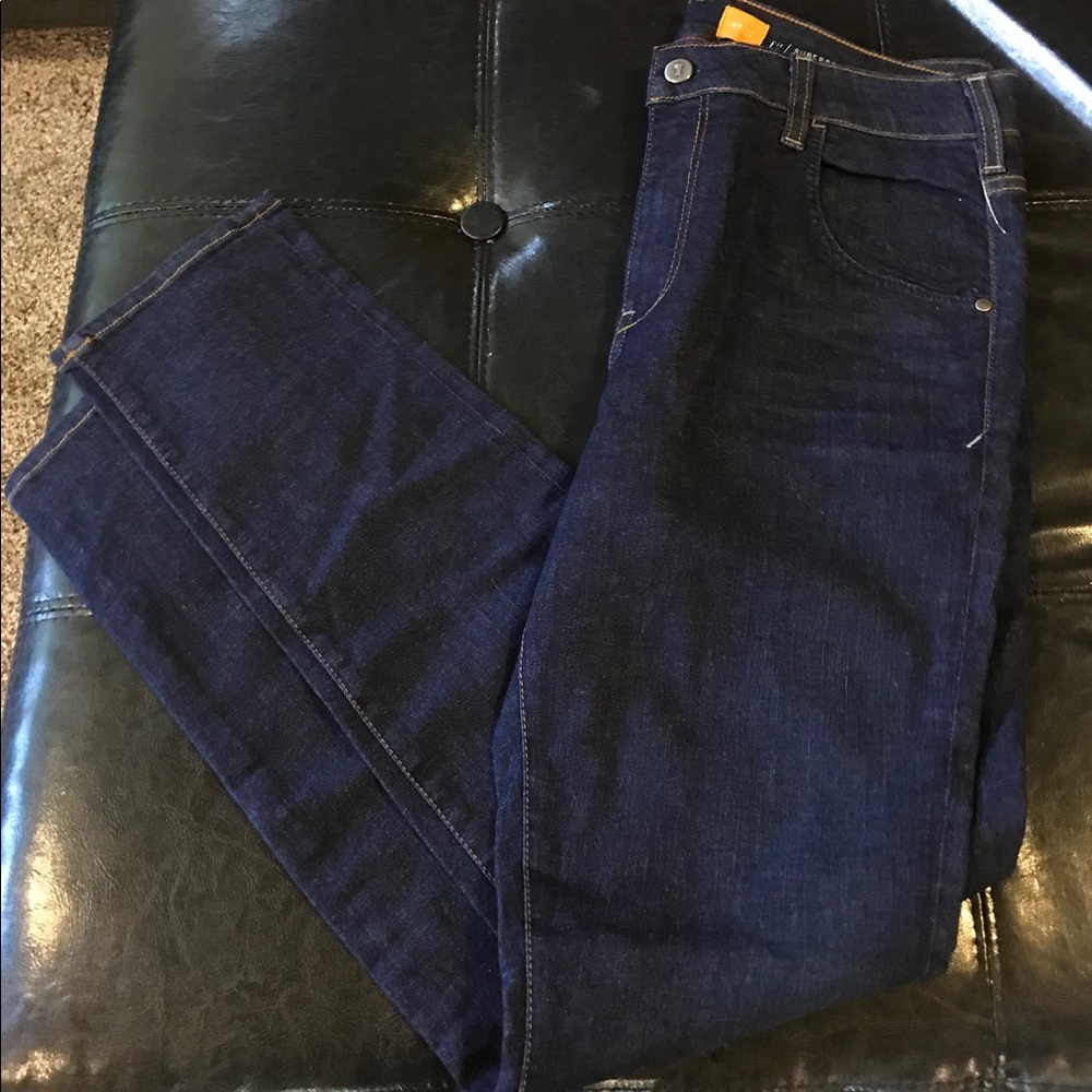 31 Pilcro dark blue jeans.